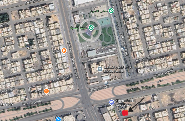 ارض سكنيه للبيع بحي القصواء 